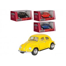  Машина металлическая Kinsmart Volkswagen Classical Beetle, в коробке 16х7х8см (24) №KT5057W