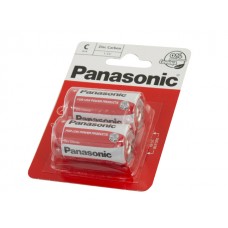 Батарейки Panasonic zinc carbon R-14 блістер 2 шт (12) (60)