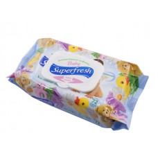 Салфетки влажные детские Super Fresh 72 шт. с клапаном