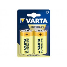 Батарейки Varta Superlife R-20 блистер 2 шт (12) (60)