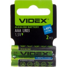 Батарейки Videx LR-03 миниблистер 2 шт (30) (360)