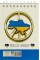 Блокнот на пружині верхній А6 картонна обкладинка 80 аркушів клітинка Апельсин подвійна пружина, лак (10) №В-Л6-80  