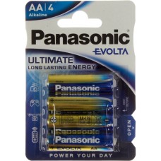 Батарейки Panasonic Alkaline Evolta LR-06 блистер 4 шт (12) (60)