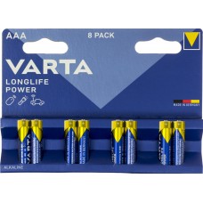 Батарейки Varta high energy/longlife power LR-03/блістер 8шт(20)