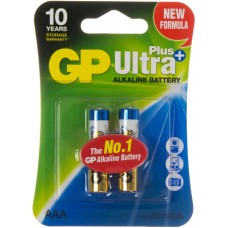 Батарейки GP Ultra Plus 24AUP-U2 LR-03 блістер 2 шт (10) (80)