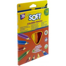 Карандаши цветные 18 цветов Cool For School Extra soft треугольные (8) CF15144