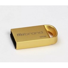 Флеш-пам`ять 32GB Mibrand Lynx USB 2.0 gold 0877  