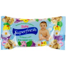 Серветки вологі дитячі Super Fresh 15 шт (120) 4008