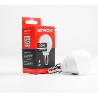 Лампа Etron Light Power LED 1-ELP-044 G45 8Вт 4200K E14 (10)