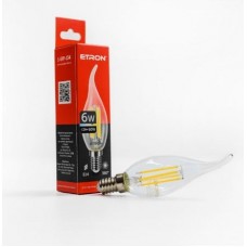 Лампа Etron Filament Power прозоре скло LED 1-EFP-134 C37 6Вт 4200K Е14 (10)