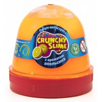 Лизун-антистрес "Mr.Boo" Crunchy slime Апельсин 120гр №80086(24)