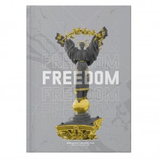 Книга-канцелярська A4 96 аркушів клітинка Freedom сіра Axent (10) №8422-550   