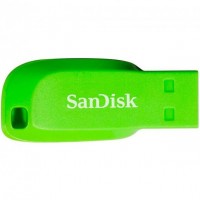  Флэш-память 16 GB SanDisk Cruzer Blade USB2.0 green electric №1080