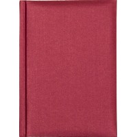 Щоден. А6 "Economix" недат Текстиль червоний №E21746-03