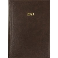 Щоден. А5 "Поліграфіст" дат2023 Macanet Баладек176арк.лін. коричневий №240 0522/42008(10)