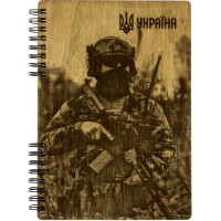 Блокнот A5 дерев. "Warrior"/Breidon/