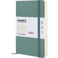 Щоден. A5 "Axent" дат2023 Partner Soft Skin сіро-лазурний №8810-23-48(12)(24)