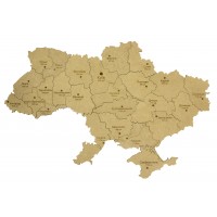 Сувенір-пазл "Карта України" 80х55см ДВП