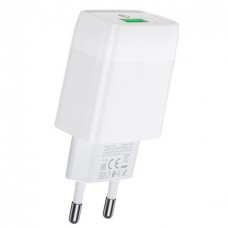 Зарядний пристрій Hoco №C72Q швидка зарядка 1USB+Type-C 3.0A white