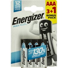 Батарейки Energizer Max Plus LR-03/блістер 3+1шт(12)