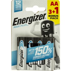 Батарейки Energizer Max Plus LR-06/блістер 3+1шт(24)