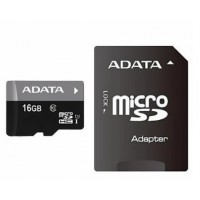 Карта памяти 16 Gb Micro-SDHC A-Data Premier (adapter) R-50 Mb/s class10 4043