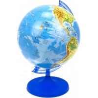 Глобус 220 мм физический, 1: 6000000, в коробке №2045