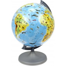 Глобус 220 мм зоологический с описанием, 1: 6000000, в коробке №2243