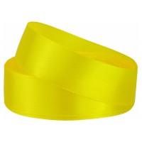 Стрічка сатін Maxi 2,5 смх22 м жовта (8) №MX62214-15  
