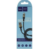 Кабель USB > microUSB HOCO X26 1 м black/gold  