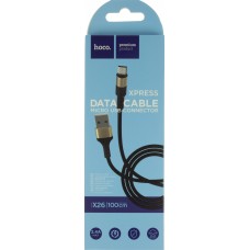 Кабель USB > microUSB HOCO X26 1 м black/gold  
