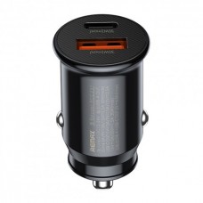 Зарядний пристрій автомобільний Remax RCC231 швидка зарядка 1USB+1Type-C 30w black  