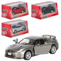 Машина металлическая Kinsmart Nissan GT-R R3 2009, в коробке (96) KT-5340-W