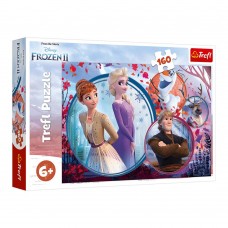 Пазли Trefl 160 елементів Пригоди сестер. Дісней: Крижане серце 2  