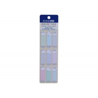 Стикеры-закладки бумажные Economix  Fun Сhicken 15 х50 мм 105 шт 9 цветов (50) №E20962-01