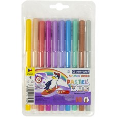 Фломастери Centropen 10 кольорів пастель (1) (720) 7550 / 1009TP