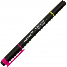  Текстмаркер Axent клиновидний Highlighter Dual 2-4 мм рожевий (12) (144) №2534-10-A