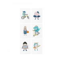  Временные тату Monsters Set  TATTon.me