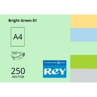 Папір кольоровий А4 160 г/м2 REY Adagio Bright Green 81 яскраво-зелений (250) (1250)