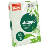 Бумага цветная А3 160 г/м2 REY Adagio Green 09 зеленая (250) (1250)