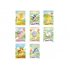 Блокнот на пружині Economix Animal Story E20319-98 А6 48 аркушів асорті