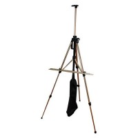 Мольберт-тринога алюмінієвий сріблястий D.K.Art&Craft 15304 висота 138см, висота полотна 83см