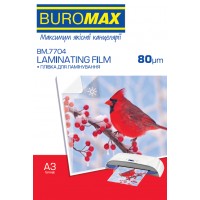 Плівка для ламінування Buromax А3 80 мкм 303х426 мм (100) 7704