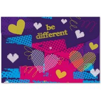  Папка-конверт CoolForSchool A5 Girl на кнопці (12) (192) №CF32013-06