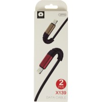 Набір кабелів WUW lightning 2 шт, USB black Breidon №X139  