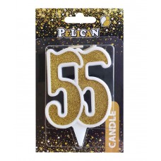  Свічка ювілейна 55 7 см золото Pelican (1) (32) №867155
