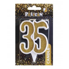  Свічка ювілейна 35 7 см золото Pelican (1) (32) №867135