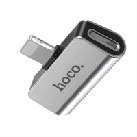 Адаптер переходник lightning> lightning power-lightning audio Hoco LS24