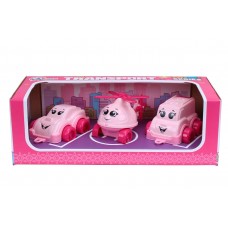 Набір Транспорт "Міні" Pink, 3шт в кор-ці №8003/Технокомп/(10)