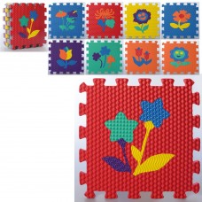 Килимок-мозаїка, 9 деталей квіти, EVA, в кульку 32х32х8,5 см (10) MR0359